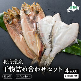 【ふるさと納税】干物 北海道 ひもの 詰め合わせ セット ほっけ 宗八カレイ 食べ比べ 干物セット カレイ 小分け 真空パック 個包装 魚 海産物 海の幸 魚介 魚介類 一夜干し 焼き魚 焼魚 おかず 惣菜 ホッケ かれい 冷凍 北海道産 留萌 留萌市