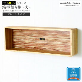 【ふるさと納税】箱型飾り棚　大（プレーンタイプ）杉 北海道 KOTA インテリア 手作り 家具職人 モダン 家具 家具 家具 家具 家具 家具 | 北海道 KOTA インテリア 手作り 家具職人 モダン