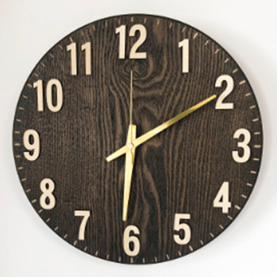 【ふるさと納税】木製壁掛け電波時計 【インテリア】 掛け時計