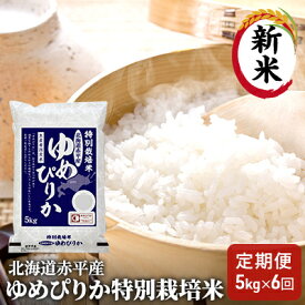 【ふるさと納税】北海道赤平産 ゆめぴりか 5kg 特別栽培米 【6回お届け】 精米 米 北海道 定期便 ふるさと納税 　お届け：2025年11月中旬より順次出荷