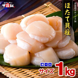 【ふるさと納税】甲羅組 ほたて貝柱 1kg 大型 中型 訳あり ワケアリ わけあり 選べる ほたて 帆立 ホタテ 北海道