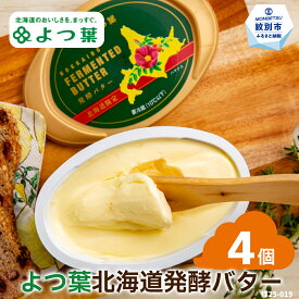 【ふるさと納税】13-283 よつ葉　北海道発酵バター125g（北海道限定）×4個