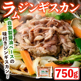 【ふるさと納税】特製 ラム ジンギスカン (750g×1袋) 羊 羊肉 ラム肉 冷凍 焼肉 ジンギスカン ラムジンギスカン 醤油ベース タレ 味付き BBQ バーベキュー 【羊と雲の丘観光】