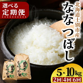 【ふるさと納税】《回数が選べる定期便》 上士別清流米 ななつぼし (5kg・10kg) 米 お米 精米 白米 北海道米 ごはん ななつぼし 北海道産 士別産 5kg 10kg 20kg 30kg 40kg 60kg 【合同会社T&M】