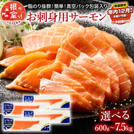 【ふるさと納税】【12月14日決済確定分まで年内配送】 ★年内 12 月お届け、数量限定でご予約受付中★お刺身トラウトサーモン 選べる 600g 〜 7.5kg 鮭 さけ サケ 魚 トラウト 刺身 小分け 生食用 人気 しゃけ シャケ 海鮮丼北海道 根室市 ふるさと納税