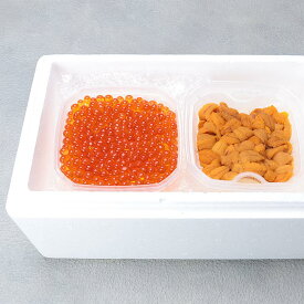 【ふるさと納税】蒸しウニ・鮭イクラセット (蒸しウニ80g×1P・鮭イクラ80g×1P) (蒸しウニ赤系80g×1P・鮭イクラ80g×2P) いくら いくら醤油漬 イクラ醤油漬 うに 雲丹 北海道 根室市