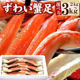 【ふるさと納税】 ボイルずわいがに足 選べる 2kg ~ 3kg ズワイガニ ずわいがに ズワイ蟹 ずわい蟹 かに カニ 蟹 ズワイ ずわい 海鮮 茹で蟹 茹でがに 茹でガニ 天ぷら 北海道 根室市