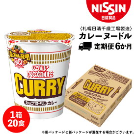 【ふるさと納税】 【定期便6か月】日清 カレーヌ－ドル★1箱（20食入）ラーメン麺 即席麺 麺類 ラーメン カップ麺 インスタント 麺類 カップラーメン ギフト ふるさと納税 麺類 ラーメン お楽しみ