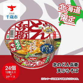 【ふるさと納税】 日清 北のどん兵衛 天ぷらそば 北海道仕様24個 そば インスタントラーメン麺 即席麺 麺類 ラーメン カップ麺 インスタント 麺類 カップラーメン 【北海道千歳市】ギフト ふるさと納税