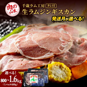 【ふるさと納税】千歳ラム工房 生ラムジンギスカン 選べる800g〜1.6kg 選べる発送月 たれ付き ラム肉 羊肉 北海道 ≪肉の山本≫北海道ふるさと納税 羊肉 らむ ラム 生ラム ジンギスカン ふる