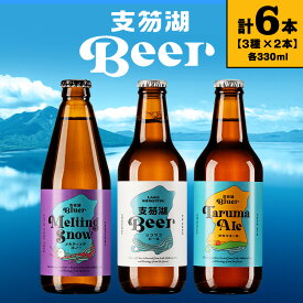【ふるさと納税】支笏湖Beer 瓶 330ml 3種 6本 ビール クラフトビール北海道 ふるさと納税 クラフトビール お酒 ギフト 酒【北海道千歳市】ビール ギフト ふるさと納税