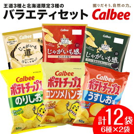 【ふるさと納税】ポテトチップス バラエティセット 1箱（6種 各2袋 計12袋）《北海道工場製造》お菓子 スナック菓子 北海道産 じゃがいも ポテトチップス ポテチ カルビー 北海道ふるさと納税 千歳市 ふるさと納税【北海道千歳市】ギフト ふるさと納税