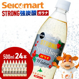 【ふるさと納税】セコマ ガラナ 強炭酸水 500ml 24本 1ケース 北海道 千歳製造 飲料 炭酸 ペットボトル セイコーマートソフトドリンク 炭酸水 セコマ 飲料類 炭酸飲料【北海道千歳市】ギフト ふるさと納税