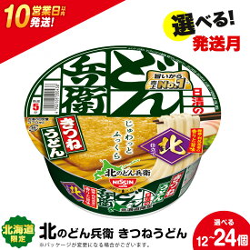 【ふるさと納税】 日清 北のどん兵衛 きつねうどん 北海道仕様 選べる12個・24個 うどん インスタントうどん 即席麺 麺類 カップ麺 カップうどん インスタント 麺類 【北海道千歳市】ギフト ふるさと納税