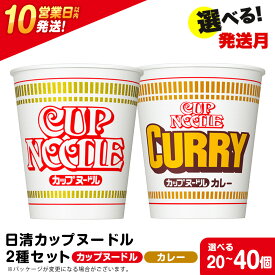 【ふるさと納税】 日清ヌードル2種セット カップヌードル・カレーヌードル 選べる各10食・各20食入 合計20食・40食 麺類 ラーメン麺 即席麺 麺類 ラーメン カップ麺 インスタント 麺類 カップラーメン 【北海道千歳市】ギフト ふるさと納税