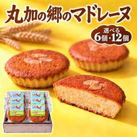 【ふるさと納税】丸加の郷のマドレーヌ 個包装｜北海道 滝川市 バター 焼き菓子 スイーツ 洋菓子 お菓子 北海道産小麦 きたほなみ おやつ ティータイム 贈り物 ギフト 手土産 お土産 プレゼント お取り寄せ 選べる 6個 12個