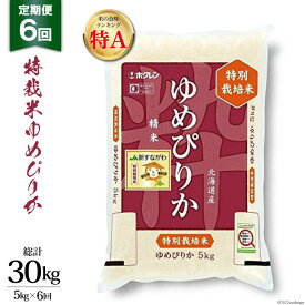 【ふるさと納税】6回 定期便 JA新すながわ産 特栽米ゆめぴりか 5kg×6回 総計30kg [ホクレン商事 北海道 砂川市 12260378]