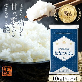 【ふるさと納税】【令和5年産】 特A 北海道産 ななつぼし 10kg 五つ星お米マイスター監修 深川産 計10kg 5kg×2袋 お米 米 精米 白米 ごはん ご飯 単一原料米 深川米 北海道 深川市【発送時期が選べる】