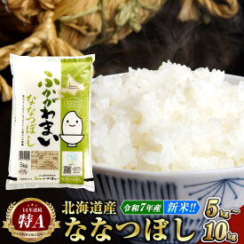 【ふるさと納税】【先行予約 令和7年産 新米】《選べる容量・配送月》北海道深川産 ななつぼし（普通精米） 5kg または 10kg 白米 精米 お米 米 ご飯 ごはん ななつ星 七つ星 送料無料
