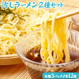 【ふるさと納税】冷し麺(ラーメン)12食セット 【お届け:2024年4月20日〜8月末】 送料無料 登別市 時短 小麦 国産 北海道産 スープ付き 生麺 麺類 ざるラーメン 冷たい 夏季 ひんやり 夏バテ つけ麺風 夏休み サッパリ