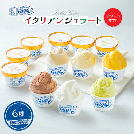 【ふるさと納税】ジェラテリアGigiのイタリアンジェラート6種アソートセットカップサイズ 牛乳 ピスタチオ キャラメル チョコレート ティラミス マンゴー ジェラート アイス カップ 北海道 恵庭市 ふるさと納税 スイー ツ【43003101】