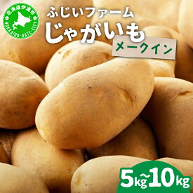 【ふるさと納税】＜先行予約＞【選べる容量】北海道産 じゃがいも(メークイン) 約5kg〜10kg | ジャガイモ 馬鈴薯 ポテト 芋 イモ 国産 野菜 人気 ふじいファーム