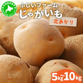 【ふるさと納税】＜先行予約＞【選べる容量】北海道産 じゃがいも(北あかり) 約5kg〜10kg | ジャガイモ 馬鈴薯 ポテト 芋 イモ きたあかり キタアカリ 野菜 人気 ふじいファーム