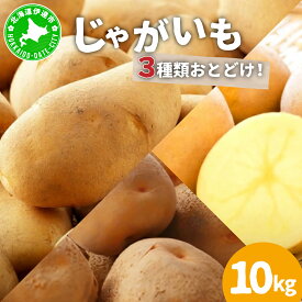 【ふるさと納税】＜先行予約＞北海道産 じゃがいも3種(とうや/メークイン/北あかり) 約10kg【55250950】 ジャガイモ 馬鈴薯 ポテト 芋 イモ 野菜 農作物 カレー コロッケ 人気 ふじいファーム