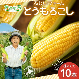 【ふるさと納税】北海道産 とうもろこし 恵味 ゴールドラッシュ 10本 Lサイズ トウモロコシ とうきび コーン スイートコーン 旬 新鮮 朝採り 産地直送 国産 野菜 農作物 甘い めぐみ 人気 BBQ ふじいファーム 送料無料　【 伊達市 】　お届け：2024年7月下旬～10月上旬