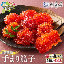 【ふるさと納税】《レビューキャンペーン》【選べる 容量】 筋子 すじこ カット済み 佐藤水産 手まり筋子 240g 480g 石狩市 ふるさと納税 北海道 いくら 魚卵 味付け 醤油 一口サイズ カット 食べやすい お寿司 軍艦巻き おにぎり 具 北海道物産展 ギフト （のし対応可）