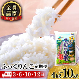 【ふるさと納税】お米 定期便 ★定期便★金賞農家★が作る「ふっくりんこ」選べる定期便 2kg×2パック 5kg 10kg 《杉本農園》 知内町 ふるさと納税 米 こめ 北海道産お米 北海道米 美味しいお米 北海道産米 道産米 ふるさと納税 秋 旬