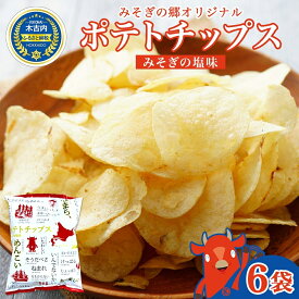 【ふるさと納税】オリジナルポテトチップス(60g×6袋入り)　【 お菓子 スナック スナック菓子 おやつ 間食 おつまみ 飽きない あっさり 塩味 】