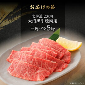 【ふるさと納税】大沼黒牛焼き肉用（三角バラ） 選べる容量 【ふるさと納税 人気 おすすめ ランキング 北海道ブランド牛 大沼黒牛 黒毛和牛 冷凍 焼肉 焼き肉 おいしい 北海道 七飯町】