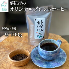 【ふるさと納税】コーヒー オリジナルブレンドコーヒー 豆100g（100g×1袋） 自家焙煎 飲料 おうち時間 キャンプ アウトドア ブラジル コロンビア アラビカ 北海道 送料無料