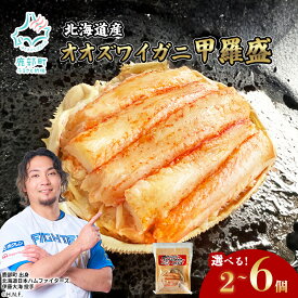 【ふるさと納税】 【選べる内容量】北海道産 オオズワイガニ 甲羅盛 2～6個 約120g/個 ボイル済み 蟹 カニ 甲羅 かにみそ かにめし 蟹雑炊 酒の肴 おつまみ 年末年始 贈答 お歳暮 ハレの日 冷凍 海鮮 魚介 海産物 送料無料