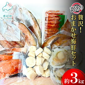 【ふるさと納税】 訳あり 贅沢 豪華 おまかせ 海鮮セット 3kg 規格外 不揃い キズ 切り落とし ほたて 明太子 いか 魚介 魚介類 厳選 詰め合わせ SDGs フードロス 冷凍 送料無料