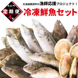 【ふるさと納税】 【定期便】 数量限定≪必ずもらえるプレゼント企画≫ 北海道産 訳あり 規格外 不揃い 冷凍鮮魚 S〜Lサイズ定期便 年4回 総重量 11.2〜18.0kg ほたて さば ほっけ いか 漁師 応援 鮮魚ボックス 詰め合わせ 人気 リピーター 下処理済み 塩焼き 送料無料