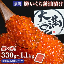 【ふるさと納税】 鱒いくら醤油漬(1パック110g) _ 330g 550g 1,100g _ 冷凍 北海道 八雲町 イクラ 鱒いくら 鱒 鱒卵 魚卵 マス ます 大容量 小分け 人気 ギフト プレゼント 贈り物 送料無料 【配送不可地域：離島】