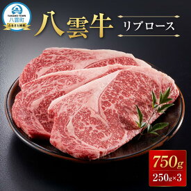 【ふるさと納税】【北海道情報雑誌で紹介！】八雲牛 リブロース 750g (250g×3パック) 【 牛肉 牛 肉 リブロース 食品 グルメ お取り寄せ お取り寄せグルメ 八雲町 北海道 】