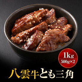 【ふるさと納税】【北海道情報雑誌で紹介！】八雲牛 とも三角 1kg（500g×2P）ブロック ※沖縄・離島への配送不可