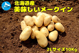 【ふるさと納税】【2024年】北海道上ノ国町産 おいしい馬鈴薯「メークイン」 2Lサイズ×10kg　ジャガイモ　じゃがいも　芋