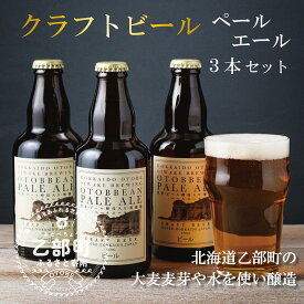 【ふるさと納税】 ＜OTOBEEAN-オトビアン　ペールエール　3本セット＞クラフトビール　330ml　 クラフト ビール 北海道産 北海道 OTOBEEAN 乙部町 おとべ Gaivota ガイボータ 国産ビール お酒 地ビール 酒 ペールエール 家飲み 瓶ビール