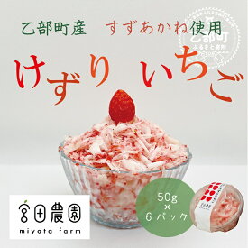 【ふるさと納税】＜けずりいちご　80g×5パック＞乙部町宮田農園のすずあかねを使用 　いちご　冷凍いちご　フローズンデザート　練乳