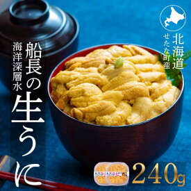 【ふるさと納税】【2026年6月上旬から順次発送】【海洋深層水使用】北海道産 生うに 120g×2個 キタムラサキウニ 直送 旬 パスタ 寿司 焼き うに丼 海鮮 せたな町