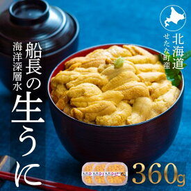 【ふるさと納税】【2026年6月上旬から順次発送】【海洋深層水使用】北海道産 生うに 120g×3個 キタムラサキウニ 直送 旬 パスタ 寿司 焼き うに丼 海鮮 せたな町