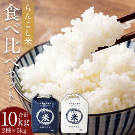 【ふるさと納税】〈令和5年産〉らんこし米食べくらべセット（ななつぼし・ゆめぴりか）　各5kg