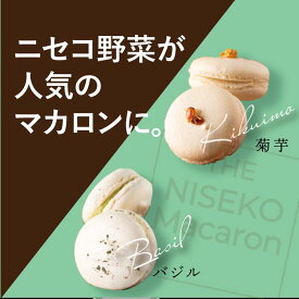 【ふるさと納税】The NISEKO Macaron ニセコマカロン（菊芋・バジル）3個入り×2種セット【26003】