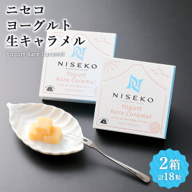 【ふるさと納税】ニセコヨーグルト生キャラメル　2箱セット ｜生キャラメル キャラメル ヨーグルトキャラメル ヨーグルト 手作り 2箱 くちどけ お菓子 スイーツ 北海道スイーツ ご当地スイーツ お取り寄せ 北海道 ニセコ町 ニセコ【09152】