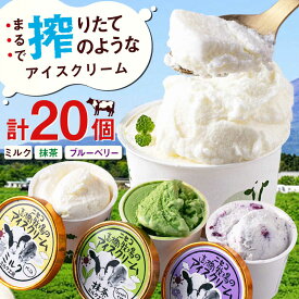 【ふるさと納税】北海道 ミルク工房 カップアイスセット 20個 《喜茂別町》【ニセコリゾート観光協会】 アイス アイスクリーム ジェラート ミルク 抹茶 ブルーベリー ギフト セット カップアイス 詰め合わせ [AJAI012] 20000 20000円