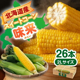 【ふるさと納税】先行予約 スイートコーン 味来 26本 約9kg 《喜茂別町》【Aコープようてい】 とうもろこし トウモロコシ 季節の野菜 夏野菜 北海道 野菜 先行予約 産地直送 北海道 北海道産 [AJAK007] 17000 17000円